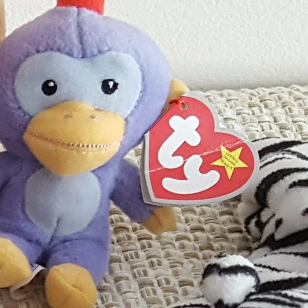 Beanie Babies and Teenie Beanies Lot of 6 (**2 w/Tags Pls Read**)